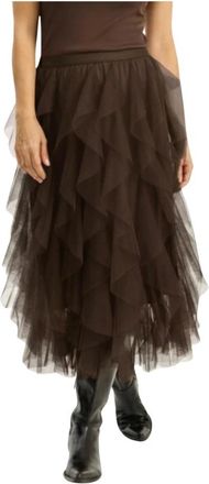 In Front Mujer, Faldas, Marrón, Talla: M