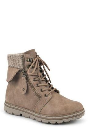 White Mountain Kaylee Boot in Natural/Fabric/Sweater at Nordstrom Rack, Size 6.5