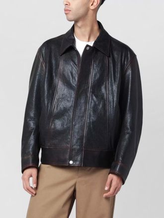 Golden Goose leather bomber jacket