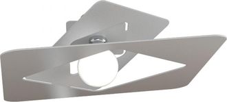 Top-Light Top-light - Plafoniera Industrial-minimal Wacky Metallo Grigio 1 Luce E27