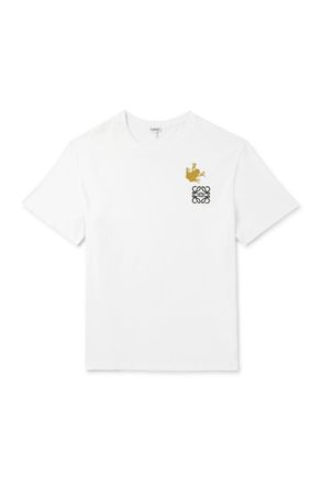 トップス LOEWE 19SS EL LEON Print Shirt 39 White Loewe - ELN Watercolor Print T-Shirt | HBX - Globally
