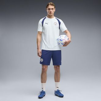 Puma Shorts da training aderenti Manchester City da uomo, Abbigliamento, Blu, 3XL