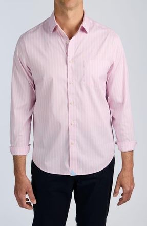 UNTUCKit CottonTek Performance Button-Up Shirt in Pink at Nordstrom, Size X-Large