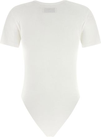 Vivienne Westwood Logo-Embroidered Bodysuit - White