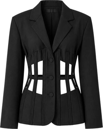 Meimeij M6Fl 04 Bustier Jas - Dames - Blazers - Zwart - XS - Polyester - Jassen