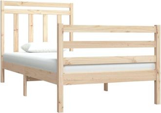 vidaXL Bed Frame without Mattress 90x190 cm Single Solid Wood vidaXL