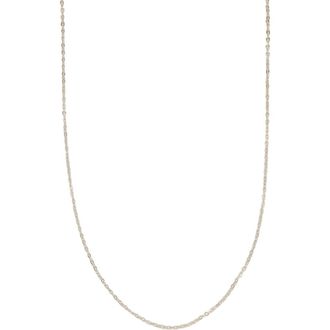 Made by Mary Adjustable Flat Cable Chain in Silver at Nordstrom