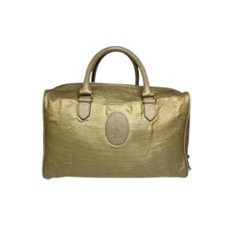 Saint Laurent Pre-owned Weekend Bags, female, Yellow, Size: ONE SIZE Pre-owned Weekend Bag