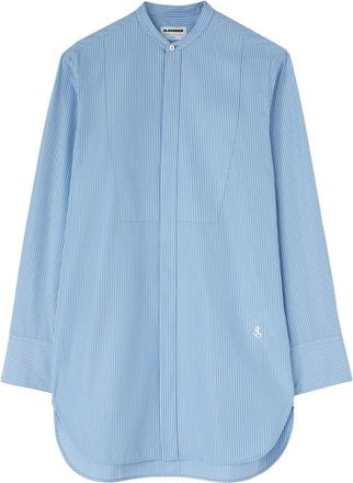 Jil Sander Saturday striped cotton shirt - men - Cotton - 39 - Blue