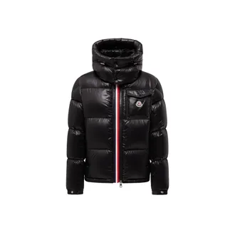 Moncler Moncler Montbeliard Hooded Short Down Jacket, Men, Black, Size: 0