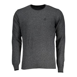 North Sails Logo-Print Crew-Neck Jumper - male - North Sails - Round-neck Knitwear - Gray - 2XL - Knitwear