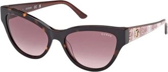 Guess Sunglasses, female, Brown, 56 MM, Cat-eye Sunglasses