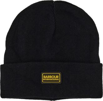 Barbour Legacy Sensor Beanie Hat Patch Logo - Heren - Hoeden - Zwart - ONE Size - Accessoires