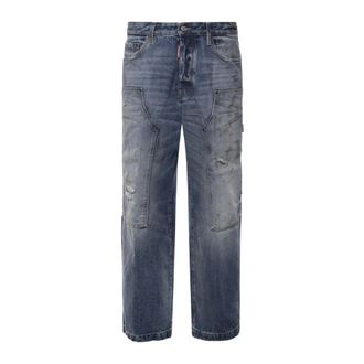 Dsquared2 Heren, Jeans, Blauw, Maat: XL Katoen