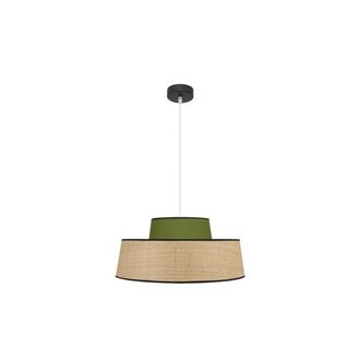 Fabrilamp Fabrilamp - Colgante Jia 1xe27 Natural/verde Regx50x50 Cm