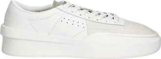 Lacoste Aura Club Leren Sneakers - Heren - Schoenen - Wit - Maat: 44 EU Leer