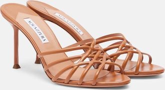 Aquazzura Wild Dream leather mules