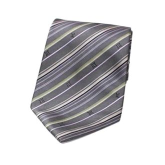 Louis Vuitton Pre-owned Cravat - Heren - Pre-owned - Grijs - Maat: ONE Size Zijde