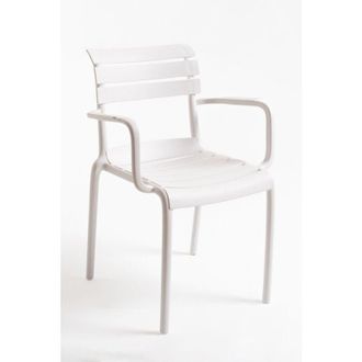 Regalos Miguel Regalos Miguel - Sillas Jard&iacute;n - Silla Lamix Con Brazos - Blanco
