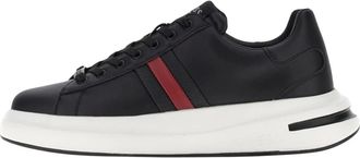 Guess Elba Sneaker - Heren - Sneakers - Zwart - 41 EU - Leer - Schoenen