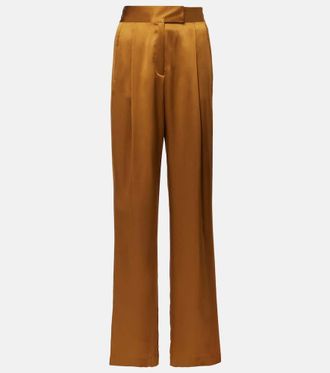 The Sei High-rise silk satin wide-leg pants