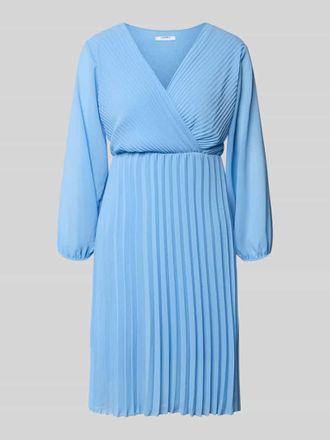 Zabaione Knielanges Kleid mit Plisseefalten Modell Im44sa in Hellblau, Gr&ouml;&szlig;e XXL