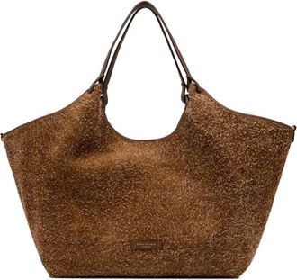 Gianni Chiarini Dua Tote Bag - Dames - Shoppers - Bruin - ONE Size - Su&egrave;de - Tassen