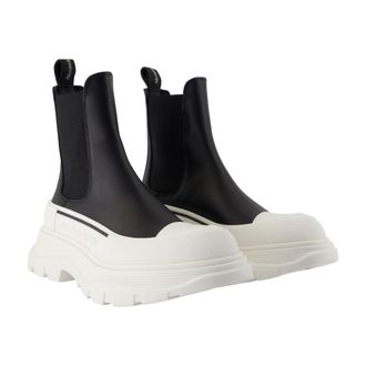Alexander McQueen Chunky Rubber Sole Chelsea Boot - Black