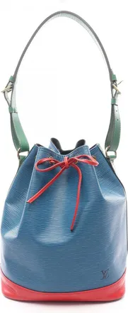 Louis Vuitton Pre-owned Womens Petit Noe Bucket Bag - Blue Leather - One Size