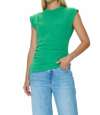 Pistola Denim Nya Draped Tee Top In Mantis