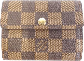 Louis Vuitton Ebene Coated Canvas Wallet (Bi-Fold) (Pre-Owned)