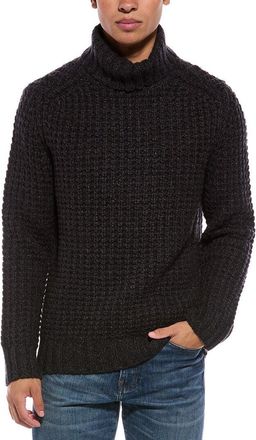 N.Peal N. PEAL Chunky Moss 100% Cashmere Turtleneck Sweater