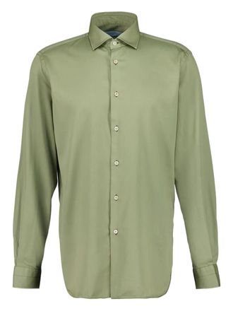Boglioli buttoned french collar shirt - Green