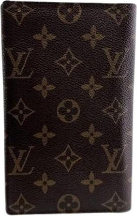 Louis Vuitton Pre-owned Monogram Canvas Portemonnee - Dames - Vintage Accessoires - Bruin - ONE Size - Vintage