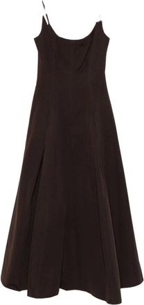 Staud Staud, Dames, Jurken, Bruin, Maat: 2XS