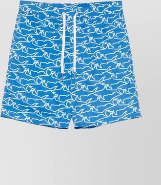 Paul & Shark swimwear with drawstring waist and all-over print