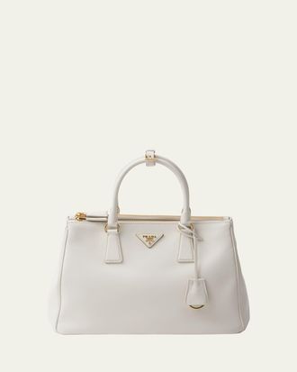 Prada Galleria Large Grain Leather Top-Handle Bag