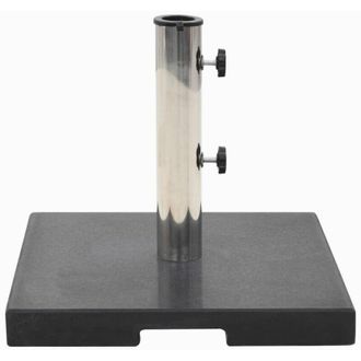 vidaXL Base De Sombrilla De Granito Cuadrada Negro 20 Kg Vidaxl