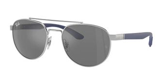 Ray-Ban Grey Mirror Silver Pilot Unisex Sunglasses RB3736 003/6G 56