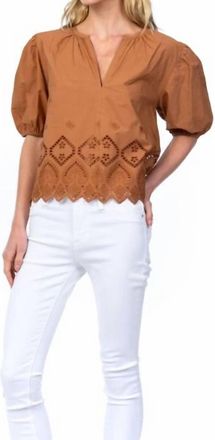 Tolani Anjali Top In Mocha