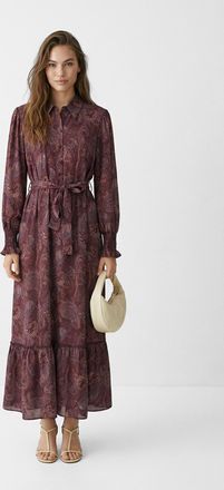 Trendyol Modest Dames Paars Paisley Maxi Lang A-lijn Modest Jurken