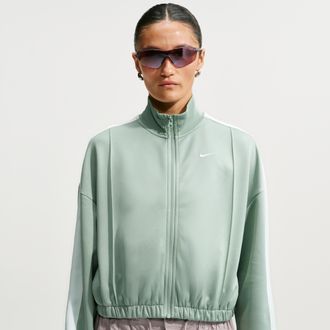 Nike Womens Nike Sportswear Track Jacket in Green | IM7444-007