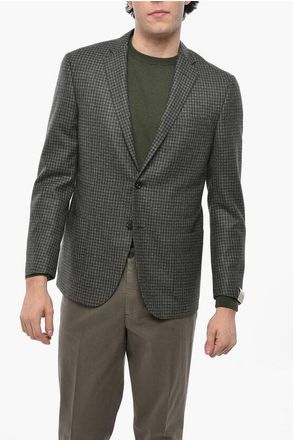 Corneliani Unlined ACADEMY SOFT Gingham Patterned Blazer size 54