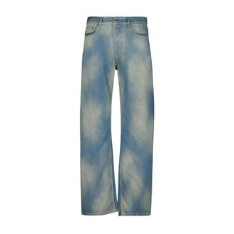 Off-white Relaxed Fit Jeans - male - Off White - Straight Fit Jeans - Blue - W30 - Jeans