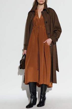 Max Mara Dotto Dress, Womens, Brown
