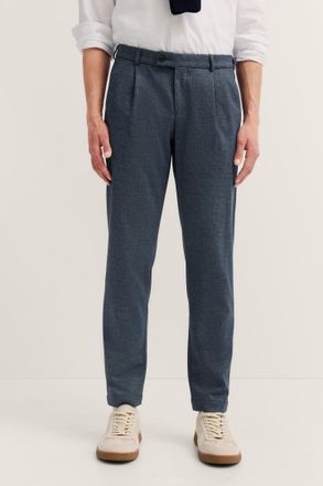 Bugatti Bundfaltenhose BUGATTI Tapered Fit, Herren, Gr. 38, L&auml;nge 30, blau (370, marine), 62% Polyester, 15% Lyocell, 13% Baumwolle, 7% Polyamid, 3% Elasthan,