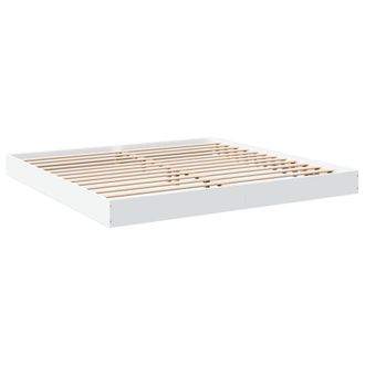 Berkfield Home Modern Bed Frame without Mattress White 180x200 cm Super King Eng
