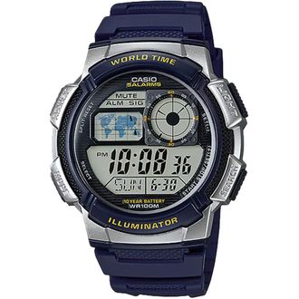 Casio Mens Digital Watch with Blue Dial - AE-1000W-2AV