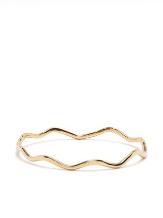 Dower & Hall Bracciale rigido martellato - Oro