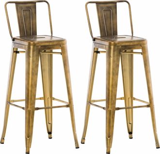 Clp Set 2x Taburetes Mason Dorado